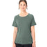 Dames T-shirt Essential van Vaude in mosgroen, ademend en comfortabel voor het fietsen
