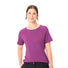 T-shirt Dames Vaude Essential merino in fuchsia, ademend en comfortabel voor fietsen en outdooractiviteiten