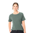 T-shirt Dames Vaude Essential merino lichtgroen, ademende en comfortabele natuurlijke wol voor fietsen