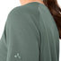 T-shirt Dames Vaude Essential merino groen salie, ademende en comfortabele natuurlijke wol voor fietsen