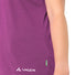 T-shirt Dames Vaude Essential merino paars, comfortabel en ademend voor fietsen en outdooractiviteiten