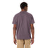 Dos du t-shirt Vaude Coton Bio Homme Redmont mauve, confortable et écologique pour cyclistes - vue 2