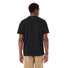 Dos du t-shirt Vaude Coton Bio Homme Redmont noir, confortable et écologique pour cyclistes