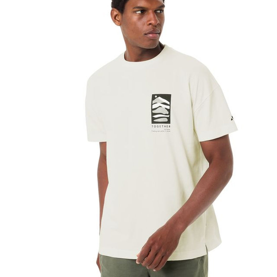 T-shirt Vaude Men Redmont Heavyweight couleur crème, confort et style pour cyclistes modernes