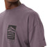 T-shirt Vaude Men Redmont Heavyweight mauve avec logo graphique, style et confort pour cyclistes