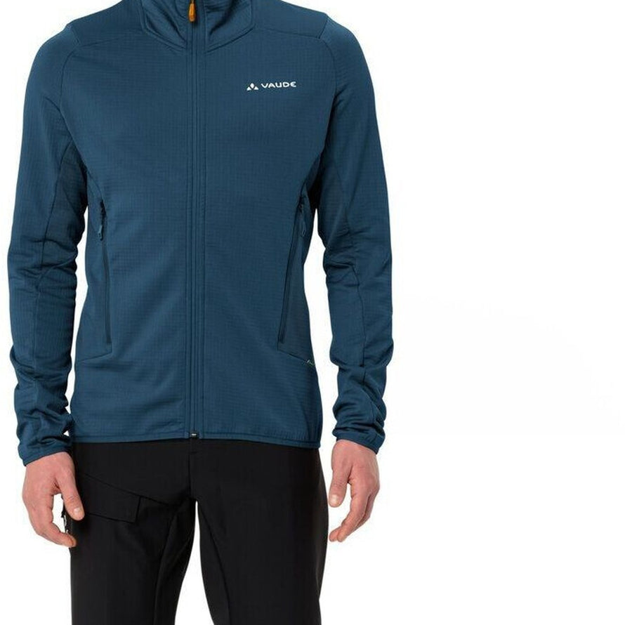 Veste polaire homme Vaude Monviso FZ II bleu marine avec zip complet et poches zippées pour activités outdoor