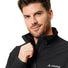 Veste polaire homme Vaude Monviso FZ II noire avec zip avant et tissu technique pour confort outdoor