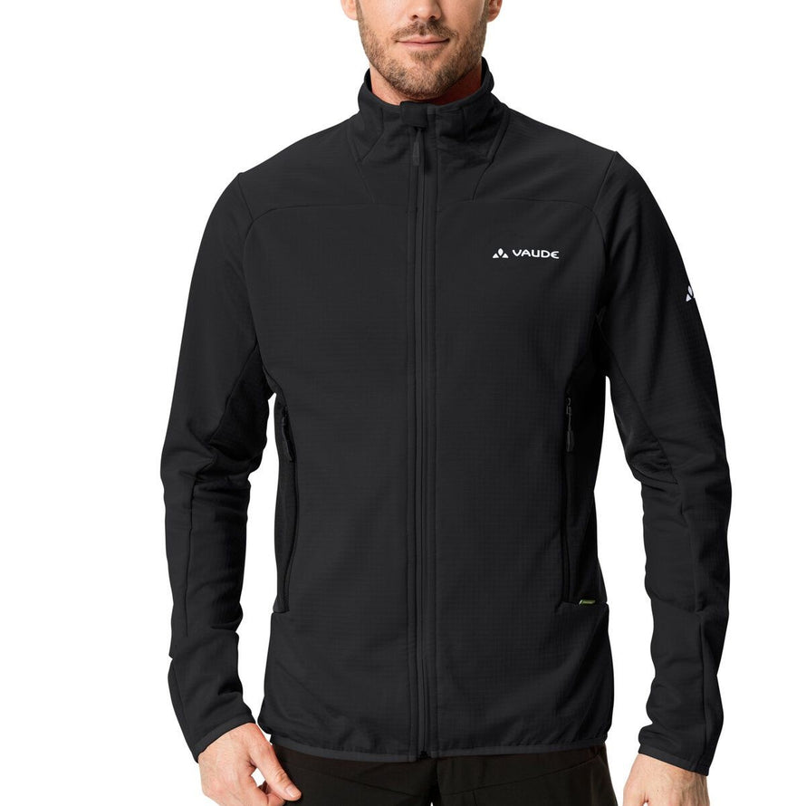 Veste polaire homme Vaude Monviso FZ II noire avec zip complet et poches zippées pour confort outdoor - vue 2