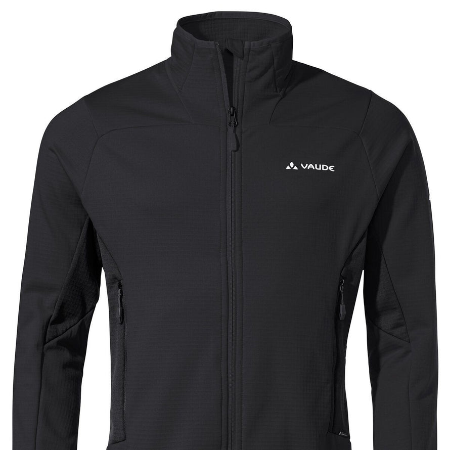 Veste polaire homme Vaude Monviso FZ II noire avec zip intégral et poches zippées pour confort outdoor