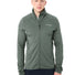 Veste polaire homme Vaude Monviso FZ II vert kaki avec zip complet et poches pour activités outdoor confortables
