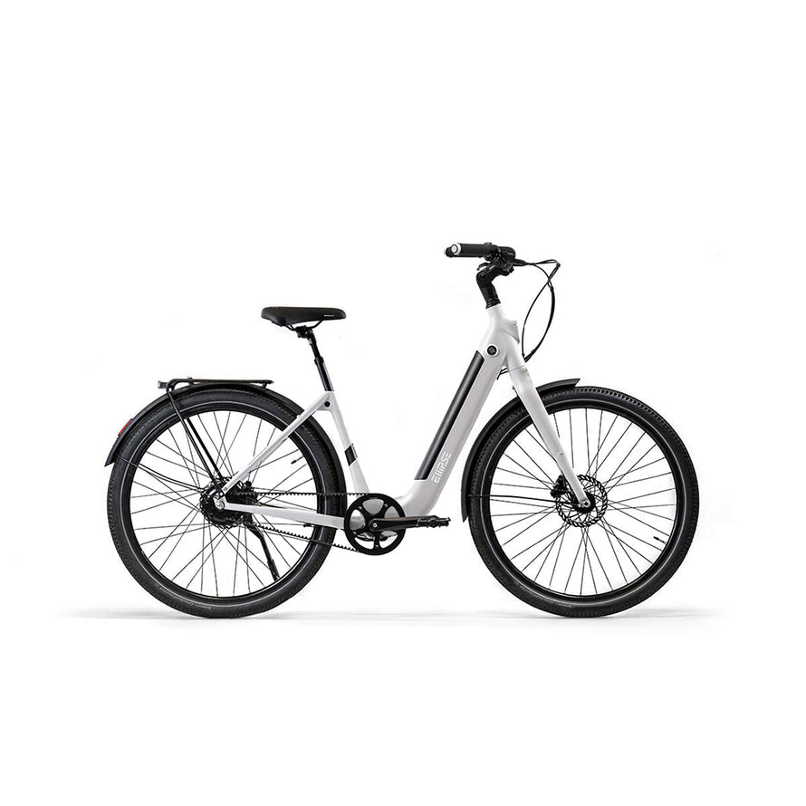 Vélo électrique avec clignotants intégrés Ellipse E2ST Courroie Fourche Rigide