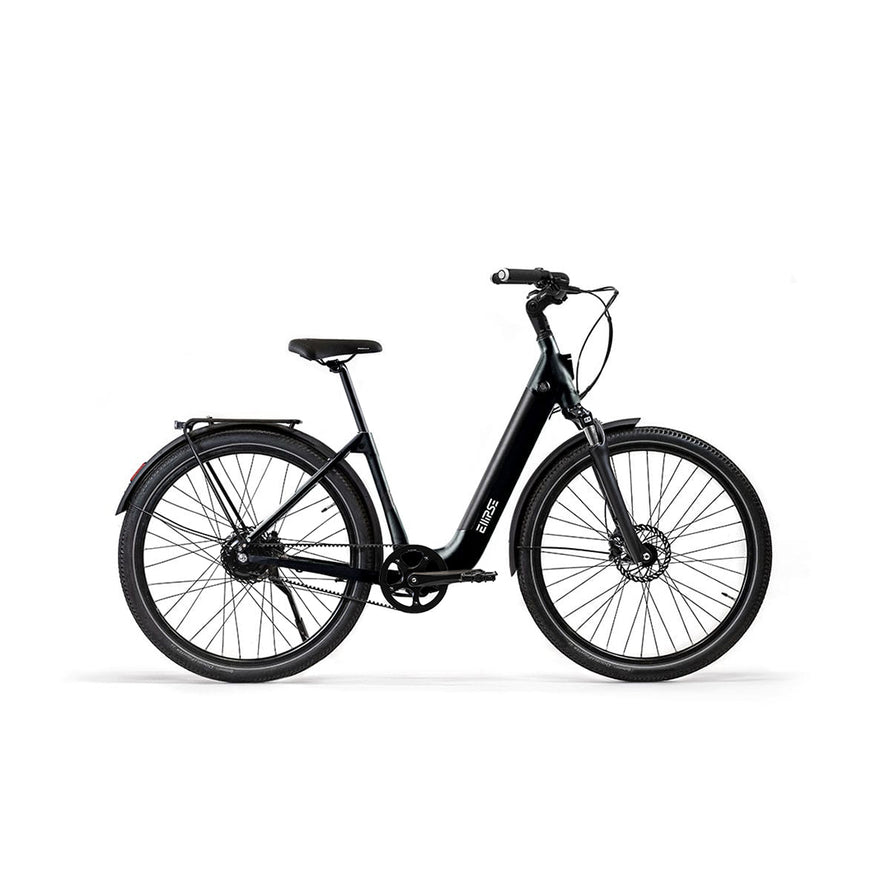 Vélo électrique avec clignotants intégrés Ellipse E2ST Courroie Fourche Suspendue