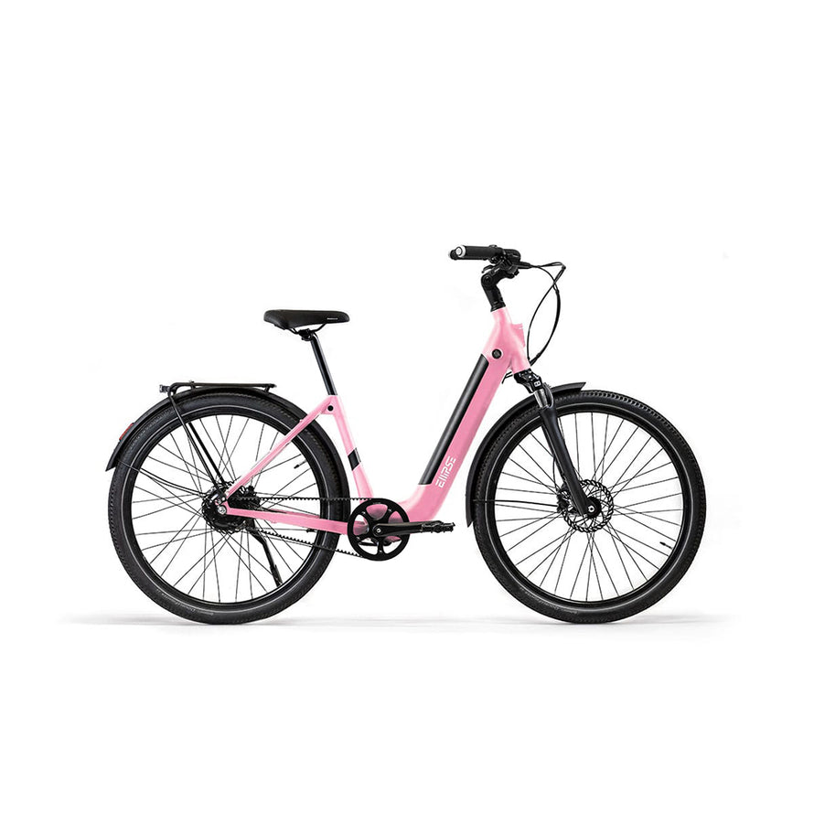 Vélo électrique avec clignotants intégrés Ellipse E2ST Courroie Fourche Suspendue