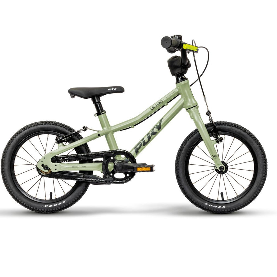 Vélo enfant PUKY LS-PRO 14 vert clair, cadre aluminium léger et ergonomique, adapté dès 3 ans