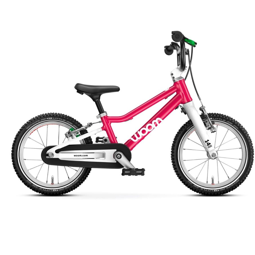 velo-woom-GO-2- hot-pink- enfant- apprentissage- 3 ans-4 ans-5 ans