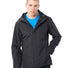 Veste imperméable homme Vaude Strathcona noire avec capuche, idéale pour cyclistes urbains sous la pluie - vue 2