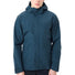 Veste imperméable homme Vaude Strathcona bleu marine avec capuche et fermeture éclair intégrale, idéale pour cyclistes