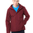 Veste imperméable homme Vaude Strathcona bordeaux avec poches zippées pour cyclistes urbains