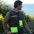 Veste mixte réfléchissante de vélo verte et jaune D1 Style - #1