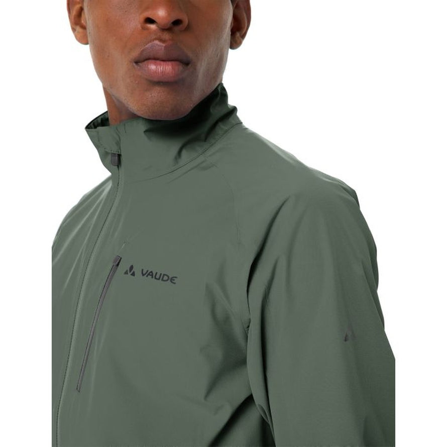 veste pluie homme vaude drop iii detail zip poche poitrine imperméable et respirante