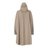 Dos de la veste de pluie impermeable 66 Weather Report Flame beige pour velo avec capuche