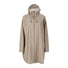 Veste de pluie vélo 66 Weather Report Flame imperméable beige avec capuche et fermeture zip