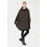 Veste de pluie vélo 66 Weather Report Flame imperméable chocolat avec capuche et zip frontal