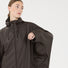 Veste de pluie vélo 66 Weather Report Flame imperméable chocolat avec capuche et manches larges