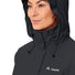 Capuche ajustable de la veste de pluie matelassee Vaude Escape femme, protection efficace contre la pluie