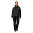 Veste de pluie matelassee Vaude Escape femme noire, coupe ajustee et impermee pour cyclisme sous la pluie