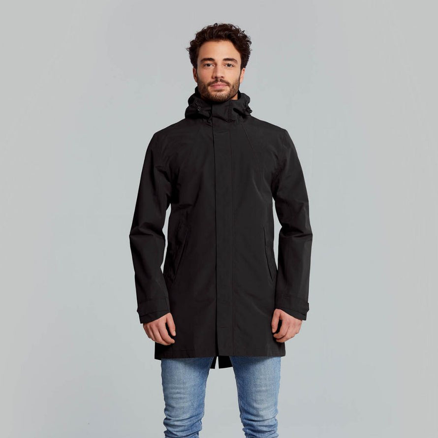 Parka pour vélotaf étanche avec revêtement déperlant durable