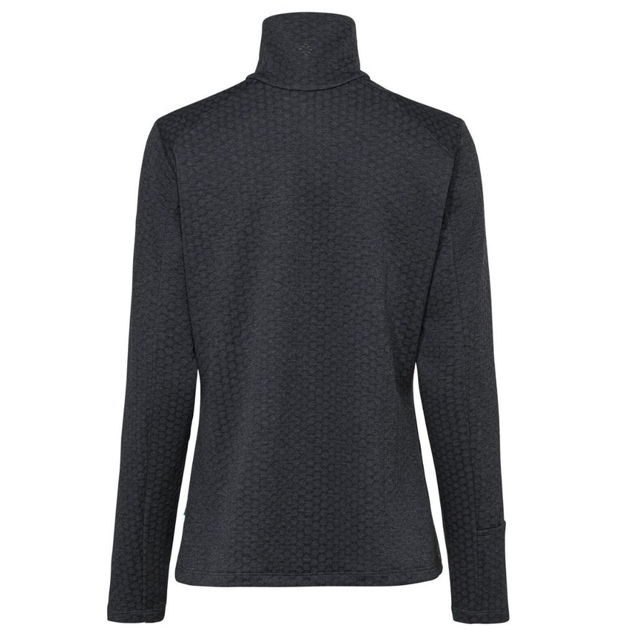Veste polaire femme Vaude Skomer SC noire avec texture technique pour randonnée et activités outdoor