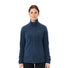Veste polaire femme Vaude Rosemoor II bleu marine avec zip intégral et coupe ajustée pour activités outdoor