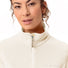 Veste polaire femme Vaude Rosemoor II écru avec fermeture zippée et col montant pour chaleur et confort outdoor
