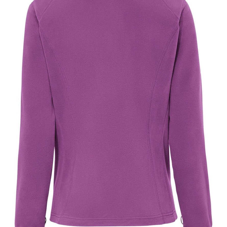 Dos de la veste polaire femme Vaude Rosemoor II lilas, coupe ergonomique pour un confort optimal en extérieur