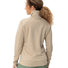 Veste polaire femme Vaude Skomer SC beige vue de dos avec col montant pour randonnée et confort outdoor