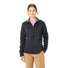 Veste polaire femme Vaude Skomer SC noire à fermeture éclair, idéale pour randonnée et activités outdoor