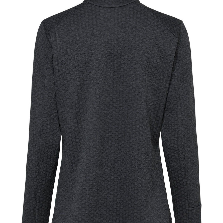 Veste polaire femme Vaude Skomer SC noire avec texture technique pour randonnée et activités outdoor