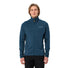 Veste polaire homme Vaude Monviso FZ II bleue avec zip complet et poches zippées pour confort outdoor