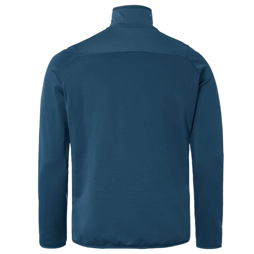 Veste polaire homme Vaude Monviso FZ II bleue avec zip complet et poches zippées pour confort outdoor