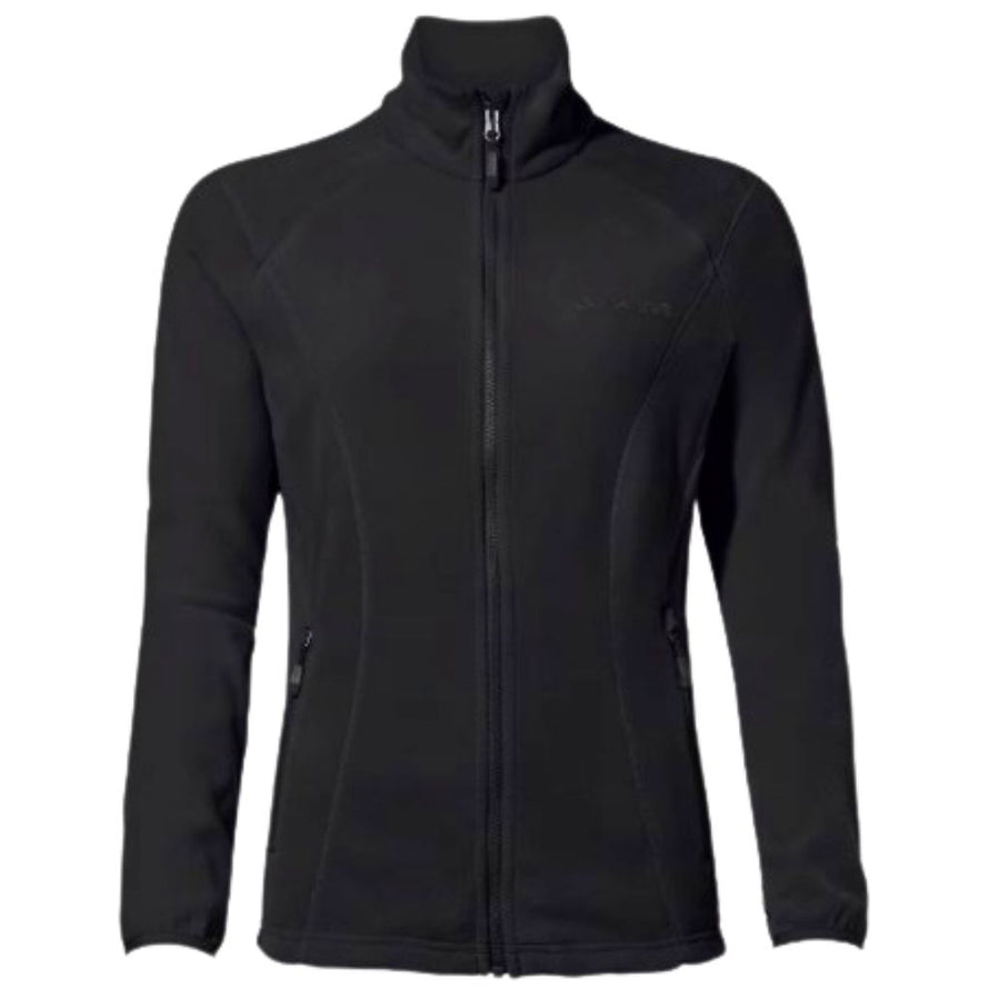 Veste polaire femme Vaude Rosemoor II noire avec zip intégral et poches latérales pour chaleur et confort outdoor