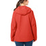 Veste Vaude Elope 3 couches femme rouge avec capuche, imperméable et coupe-vent pour cyclisme