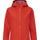 Veste Vaude Elope 3 couches femme rouge avec capuche et zip intégral, imperméable et coupe-vent pour cyclisme