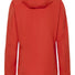 Dos de la veste Vaude Elope 3 couches femme rouge unie, imperméable et coupe-vent pour cyclisme