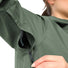Veste Vaude Elope 3 couches femme vert menthe avec zip de ventilation sous les aisselles, imperméable et respirante