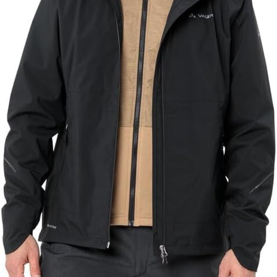 Veste vélo homme 3 en 1 Vaude Yaras noire, imperméable et polyvalente pour cyclisme