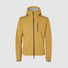 Veste imperméable vélo avec capuche Explr de GripGrab couleur moutarde, protection pluie et confort pour cyclistes