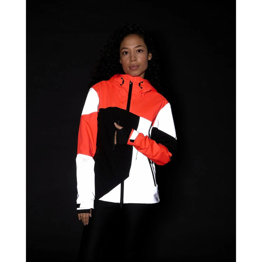 Veste de vélo réversible et réfléchissante Repop Urban Circus en orange et noir, sécurité optimale pour cyclistes urbains