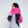 Veste de vélo réversible Urban Circus Repop en rose et gris, idéale pour sécurité et confort urbain