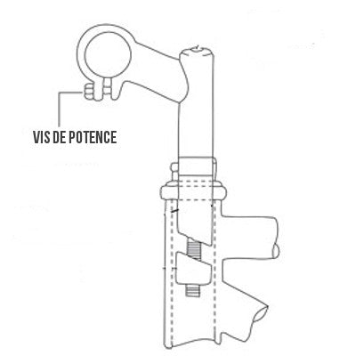 Vis pour serrage du cintre sur potence plongeur M8 x 20 Ergotec - #2